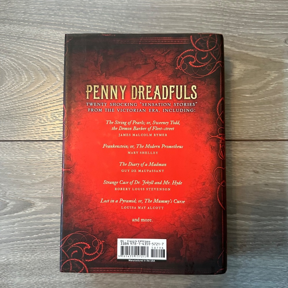 Penny Dreadfuls Collection of Horror Stories Hardcover Book - Picture 2 of 2